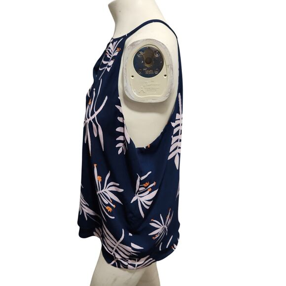 Violet Claire Tunic Blouse Womens SZ XL Tropical Resort Vacation Island Beach - Picture 4 of 4